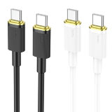 Кабель USB HOCO U109 Type-C to Type-C 100W charging data cable белый