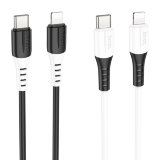 Кабель USB HOCO X82 iP PD silicone charging data cable белый
