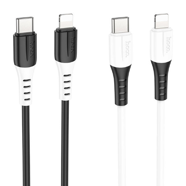 Кабель USB HOCO X82 iP PD silicone charging data cable белый
