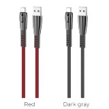 Кабель USB HOCO U70 Splendor charging data cable for Type-C dark gray