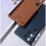 Чехол LEATHER CASE для Samsung S23 Ultra №08 Синий
