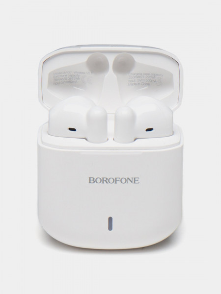 Наушники беспроводные внутриканальные BOROFONE BW07 белый