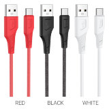 Кабель USB HOCO X58 Airy silicone charging data cable for Type-C красный