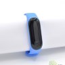 Ремешок силиконовый для фитнес-браслета Xiaomi Mi Band 3/4, голубой