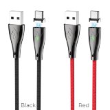 Кабель USB HOCO U75 Blaze magnetic charging data cable for Type-C черный