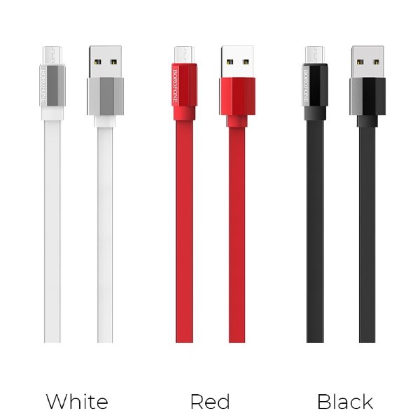 Кабель USB BOROFONE BU8 Micro чёрный