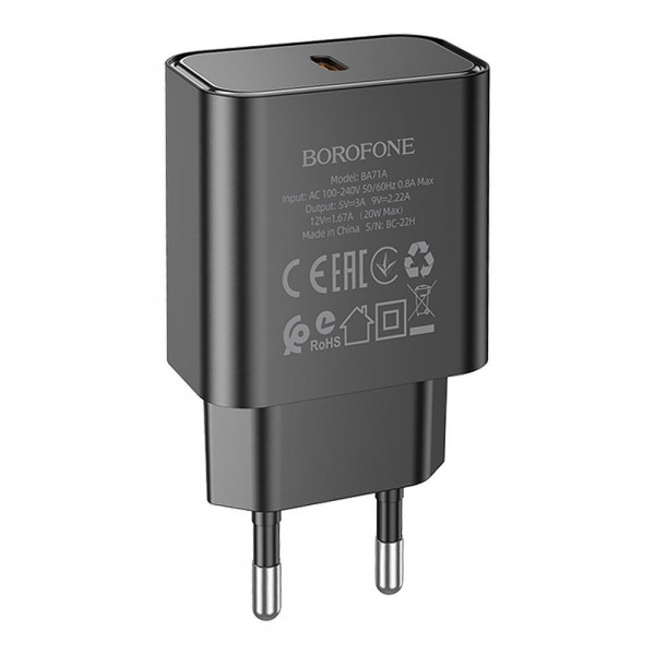 СЗУ BOROFONE BA71A PD20W Type-C Lightning белый