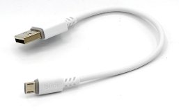 USB Кабель (Budi) Micro 0.2m 2.4 Faster, белый (M8J011M20)