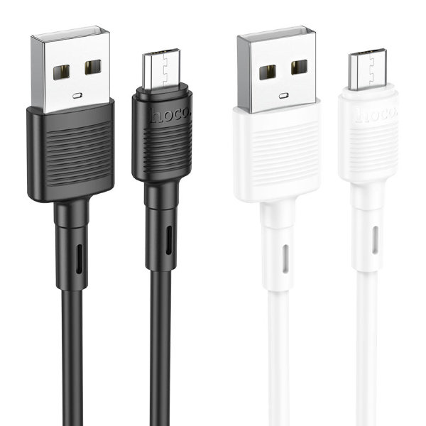 Кабель USB HOCO X83 Micro Victory charging data cable черный