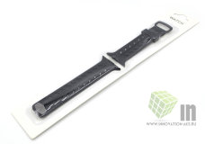 Ремешок (силиконовый с узором  елочкой) для часов Apple Watch 42/44 черный