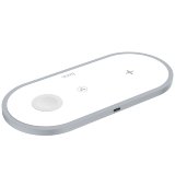 БЗУ HOCO CW24 Handsome 3-in-1 wireless fast charger белый