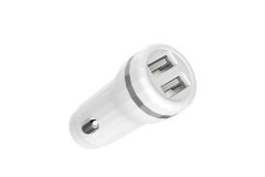 АЗУ Hoco Z27 Staunch dual port in-car charger set(iP), белый