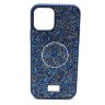 Чехол со стразами и попсокетом для Apple Iphone 12 mini, темно-синий