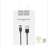 USB кабель Hoco X23 Skilled lightning charging data cable черный