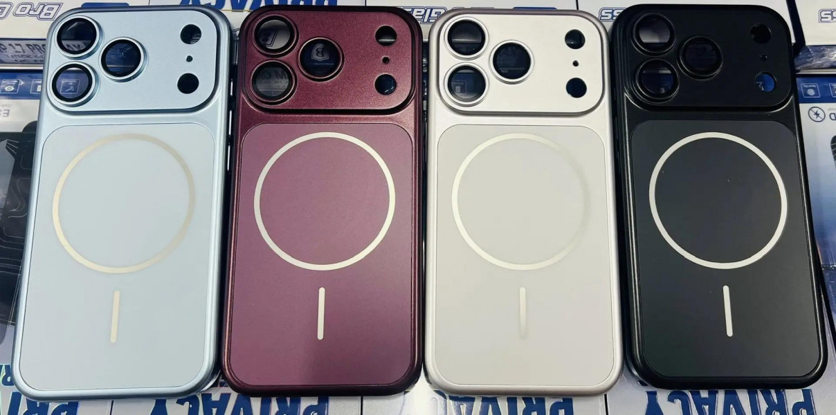 Чехол AG Glass iPhone 18 Pro серебро