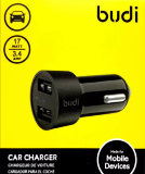 АЗУ (Budi) QC 3.0/2 USB with LED indicator, черный (622Q)