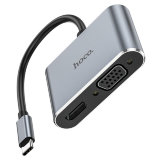 USB HUB HOCO HB30 Eco Type-C multi-function converter(HDTV+VGA+USB3.0+PD)