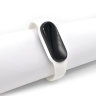 Ремешок силиконовый для фитнес-браслета Xiaomi Mi Band 5, белый