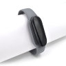 Ремешок силиконовый для фитнес-браслета Xiaomi Mi Band 5, серый