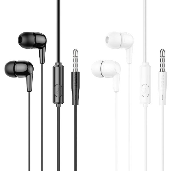 Наушники проводные внутриканальные HOCO M97 Enjoy universal earphones with mic черный