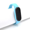 Ремешок силиконовый для фитнес-браслета Xiaomi Mi Band 5, голубой
