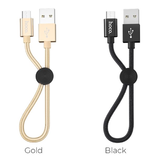 Кабель USB HOCO X35 Premium charging data cable for Micro(L=0.25M) черный