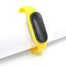 Ремешок силиконовый для фитнес-браслета Xiaomi Mi Band 5, желтый