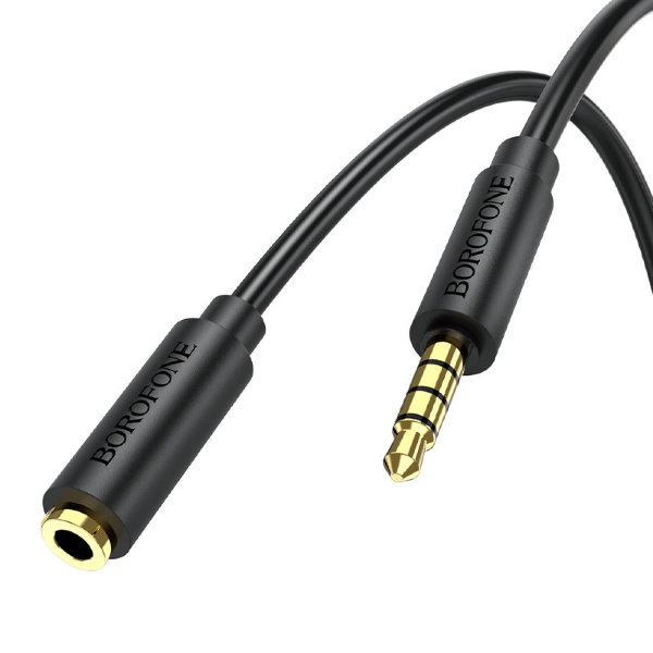 Кабель AUX BOROFONE BL12 1м чёрный