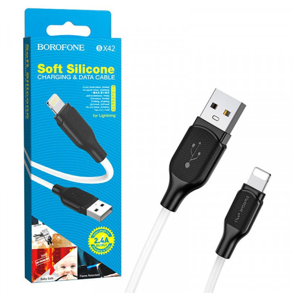 Кабель USB BOROFONE BX42 Lightning чёрный