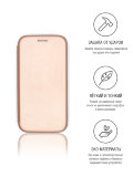 Чехол-книга INNOVATION для Xiaomi Redmi K30, розовое золото