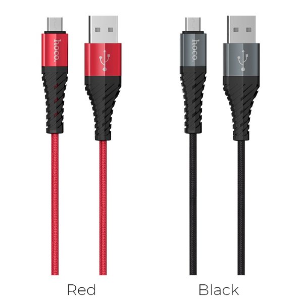 Кабель USB HOCO X38 Cool Charging data cable for Micro красный