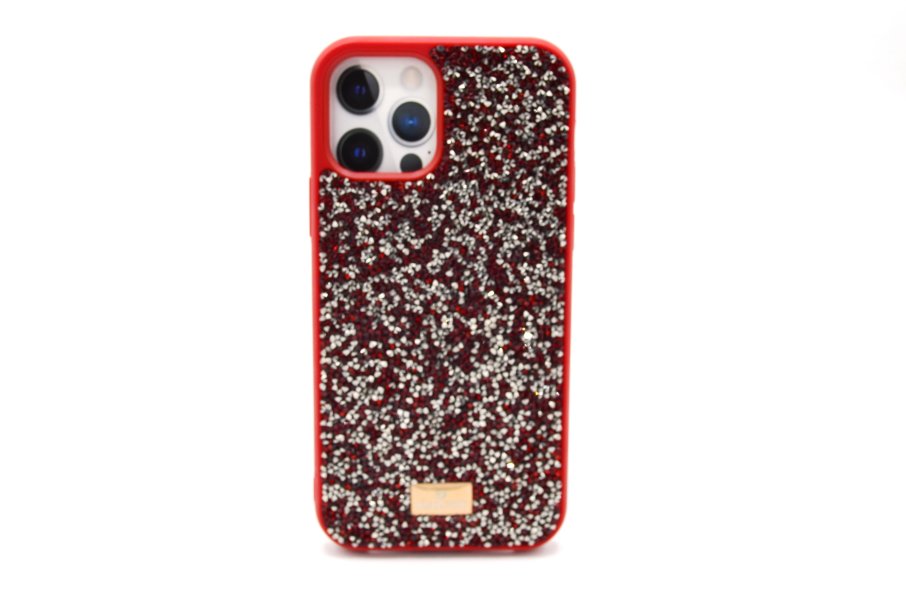 Чехол со стразами для Apple Iphone 12 mini, красный