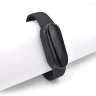 Ремешок силиконовый для фитнес-браслета Xiaomi Mi Band 5, чёрный