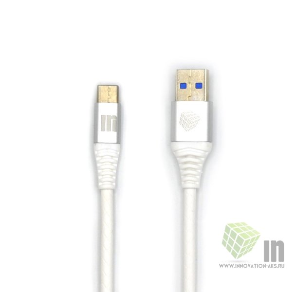 USB кабель INNOVATION (A1I-COBRA) Type-C 0.2 метра белый (3A)