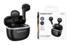 Наушники беспроводные внутриканальные BOROFONE FQ11 черный