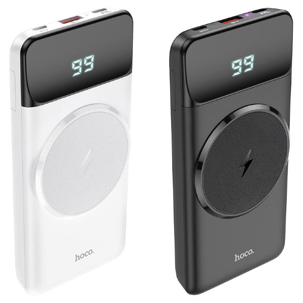 Внешний аккумулятор HOCO J76 Bobby magnetic fast charging power bank(10000mAh) белый