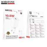 СЗУ BOROFONE BA101A 10.5W LIGHTNING белый