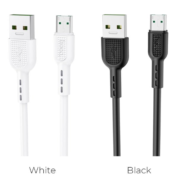 Кабель USB HOCO X33 Micro 4A Surge flash charging data cable белый