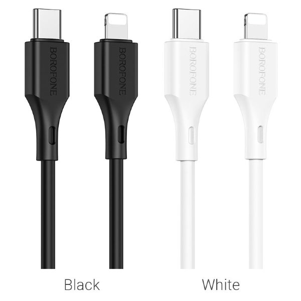 Кабель USB BOROFONE BX49 PD Lightning чёрный