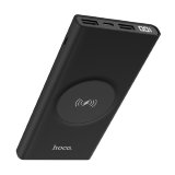 Внешний аккумулятор Hoco J37 10000mAh Wisdom wireless charging mobile power bank (черный)