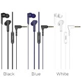 Наушники проводные внутриканальные HOCO M72 Admire universal earphones with mic черный