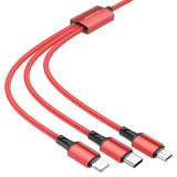 Кабель USB BOROFONE BX72 3в1 красный