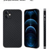 Чехол карбоновый для Iphone 12, черный