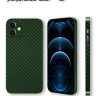 Чехол карбоновый для Iphone 12, зеленый
