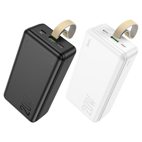 Внешний аккумулятор HOCO J87B Tacker PD20W+QC3.0 power bank(30000mAh) белый
