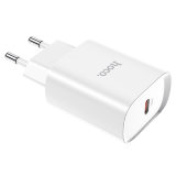 СЗУ HOCO N14 Smart Charging single port PD20W charger set(Type-C to iP)(EU) белый