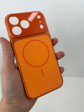 Чехол AG Glass iPhone 14 Pro оранжевый