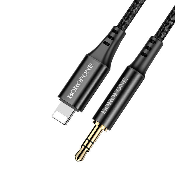 Кабель AUX BOROFONE BL7 Lightning чёрный