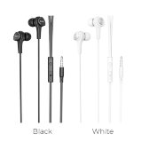 Наушники проводные внутриканальные HOCO M66 Passion in-line control eaphones with mic черный
