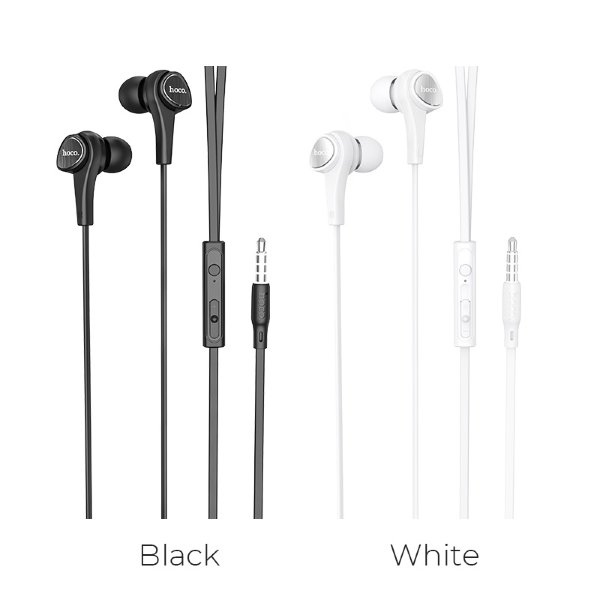 Наушники проводные внутриканальные HOCO M66 Passion in-line control eaphones with mic черный
